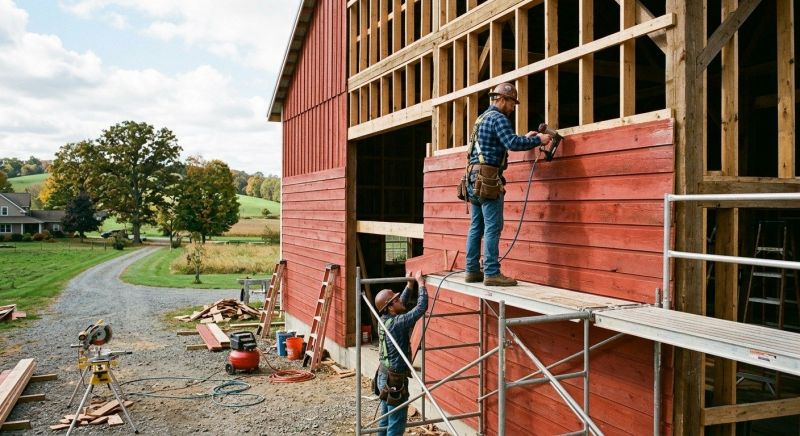 Barn Siding Installation in Amesbury, MA