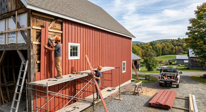 Barn Siding Installation in Ogunquit, ME