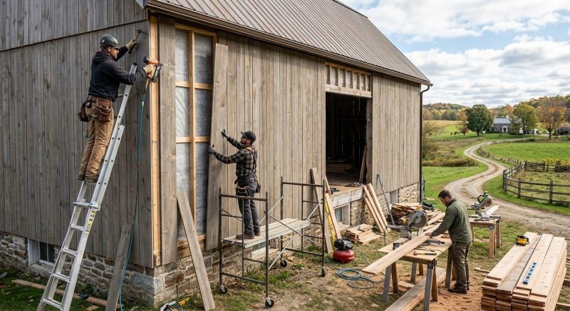 Barn Siding Installation in Ogunquit, ME