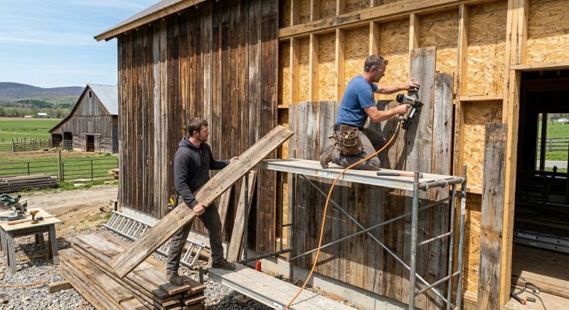 Barn Siding Installation in Stratham, NH
