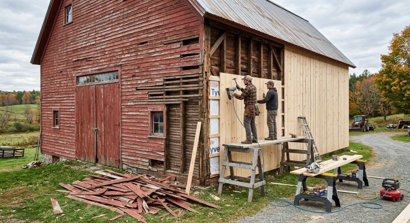 Barn Siding Replacement in Berwick, ME