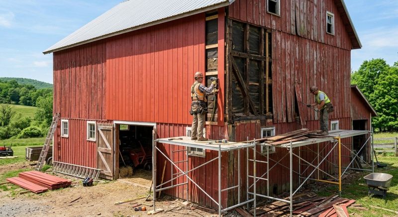 Barn Siding Replacement in South Berwick, ME