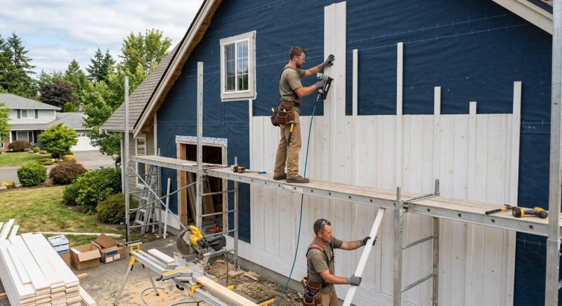 Batten Siding Installation in Danville, NH