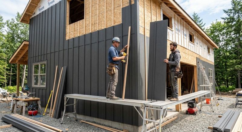 Batten Siding Installation in Wells, ME