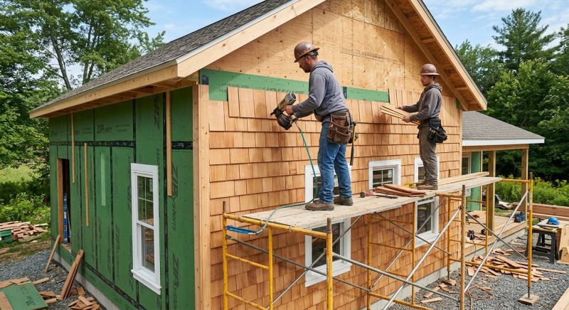Cedar Siding Installation in Kittery, ME