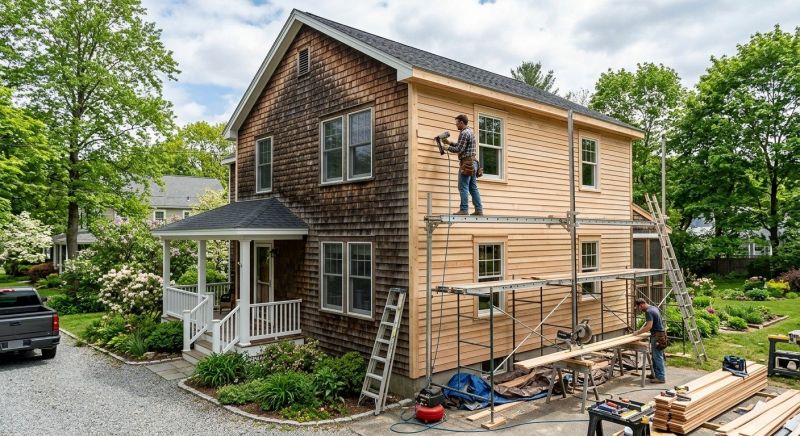 Cedar Siding Installation in Raymond, NH