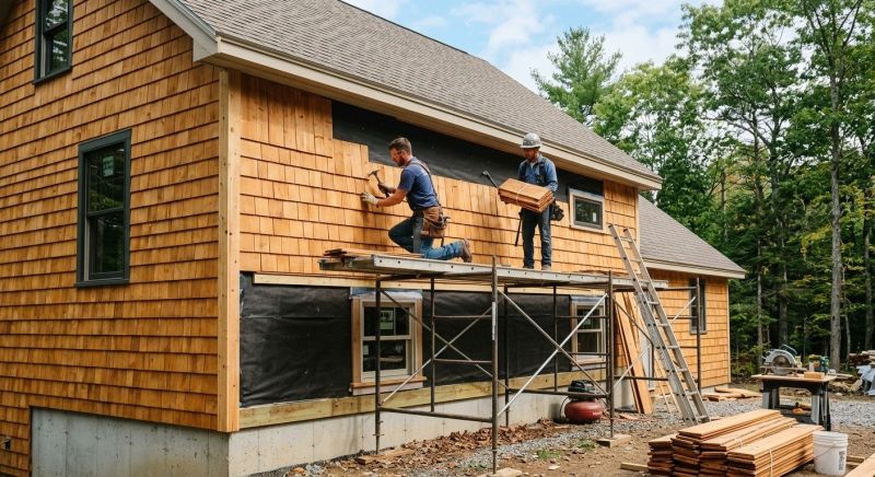 Cedar Siding Installation in Seabrook, NH