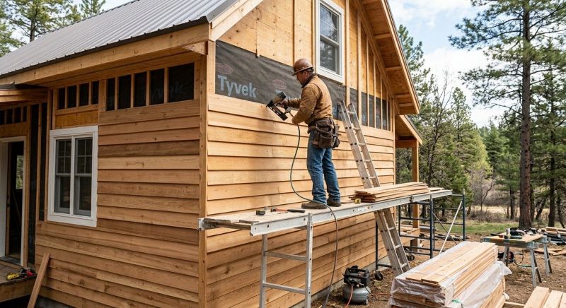 Cedar Siding Installation in Wells, ME