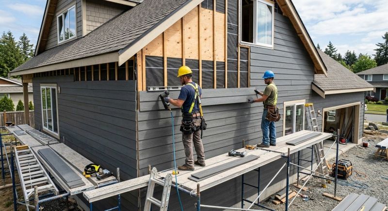 Cement Siding Installation in Wells, ME