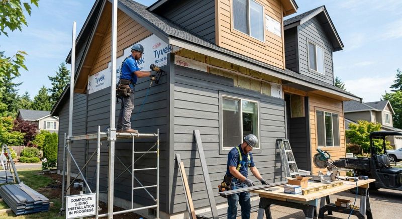 Composite Siding Installation in Raymond, NH
