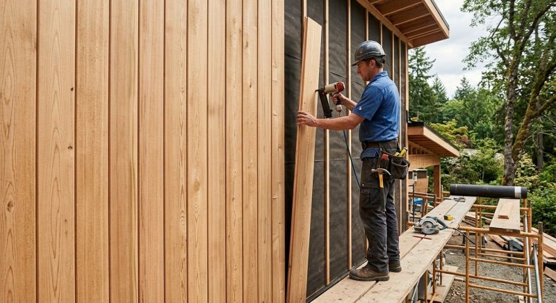 Faux Wood Siding Installation in Amesbury, MA