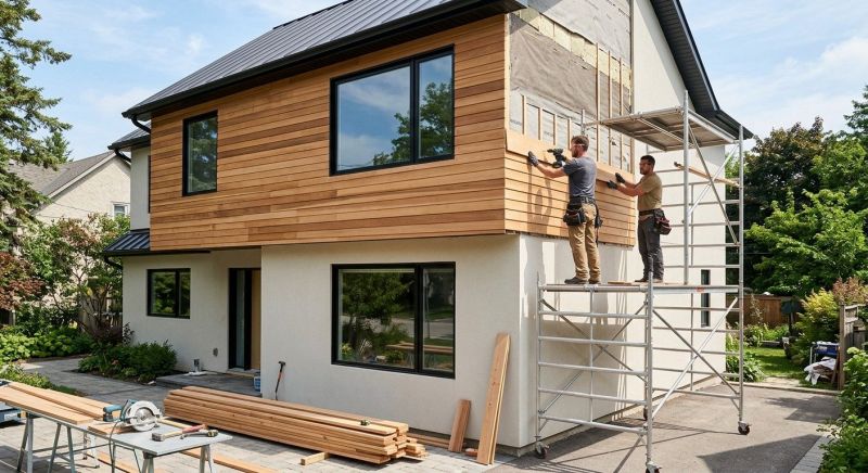 Faux Wood Siding Installation in Durham, NH