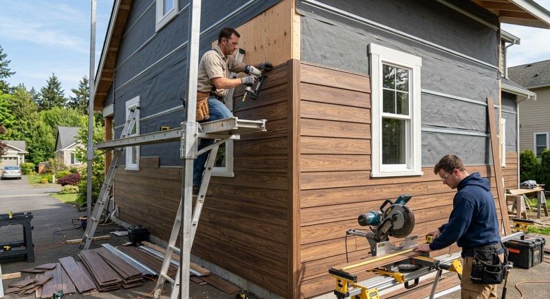 Faux Wood Siding Installation in Exeter, NH