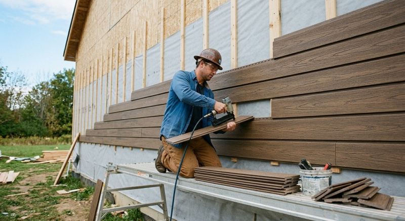 Faux Wood Siding Installation in Greenland, NH