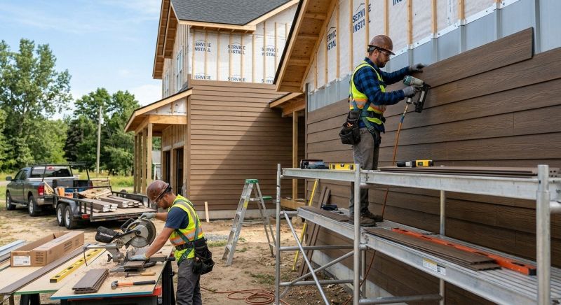 Faux Wood Siding Installation in North Hampton, NH