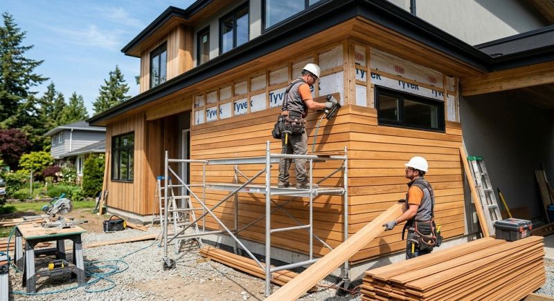 Faux Wood Siding Installation in Raymond, NH