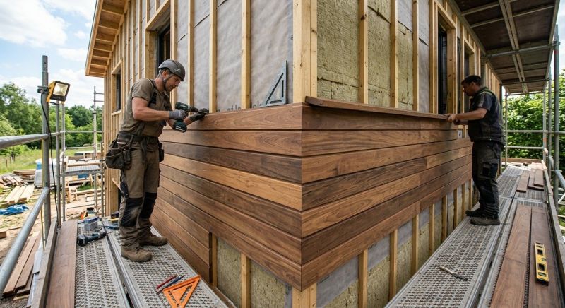 Hardwood Cladding Installation in Kittery, ME