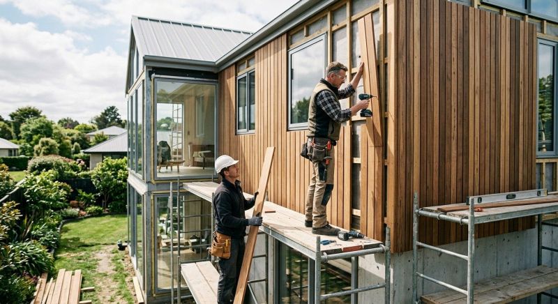 Hardwood Cladding Installation in Kittery, ME