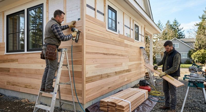 Hardwood Siding Installation in Durham, NH