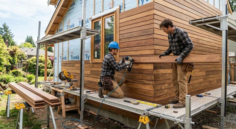 Hardwood Siding Installation in Stratham, NH