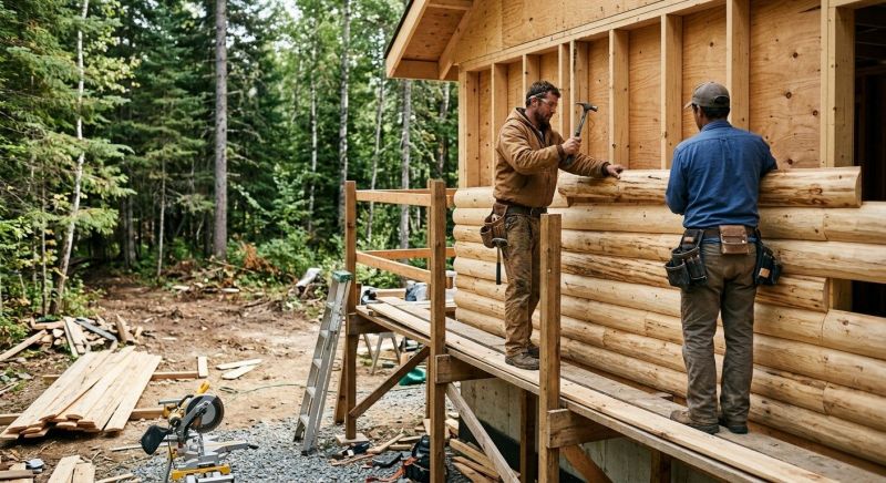 Log Siding Installation in Barrington, NH