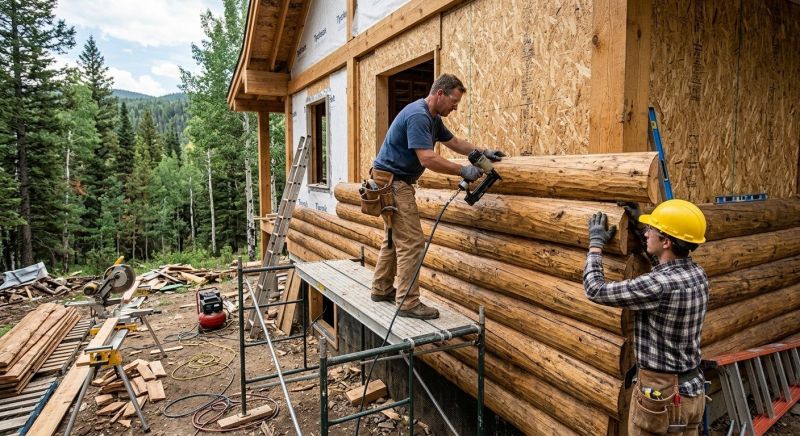 Log Siding Installation in Newbury, MA