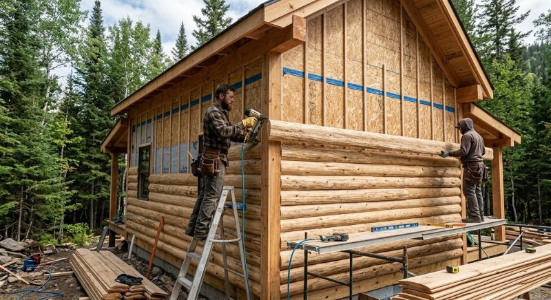 Log Siding Installation in North Hampton, NH