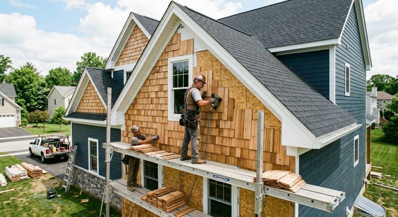 Shake Siding Installation in Wells, ME