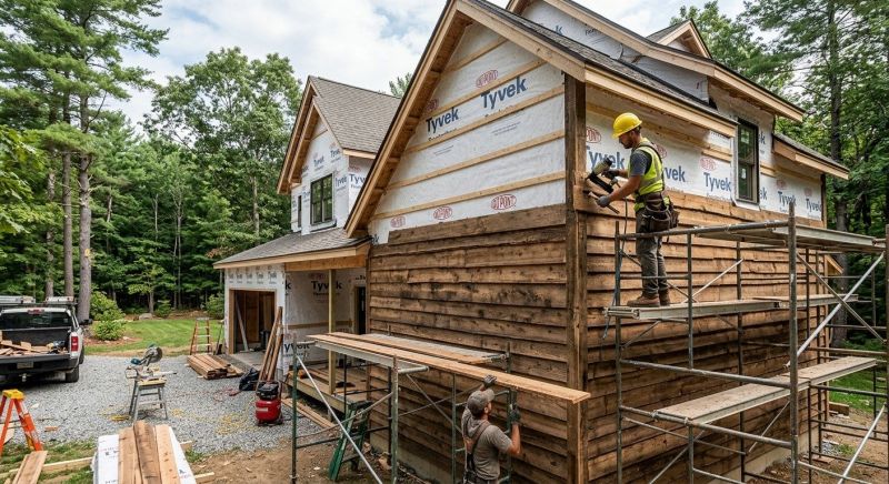 Wood Barn Siding Installation in Kittery, ME