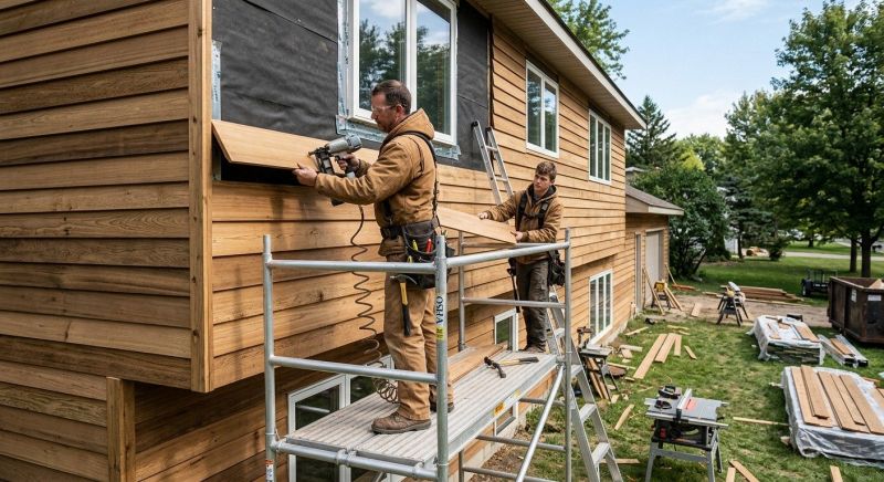 Wood Barn Siding Installation in Kittery, ME
