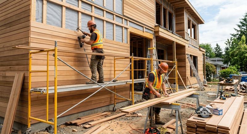 Wood Cladding Installation in Exeter, NH