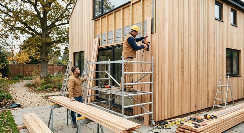 Wood Cladding Installation in Newbury, MA