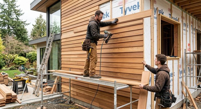 Wood Cladding Installation in Seabrook, NH